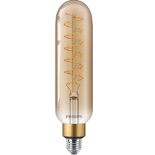PHILIPS LED obří žárovka T65 7W/40W E27 1800K 470lm Dim 15Y gold