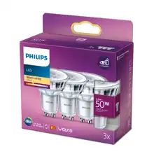 PHILIPS LED reflektor Classic 4.6W/50W GU10 2700K 355lm/36° NonDim 15Y 3-pack