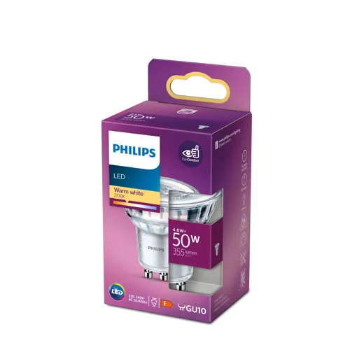 PHILIPS LED reflektor Classic PAR16 4.6W/50W GU10 2700K 355lm/36° NonDim 15Y BL
