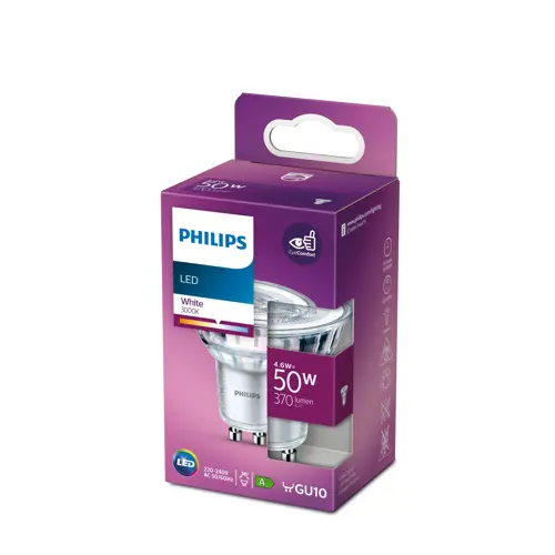 PHILIPS LED reflektor Classic PAR16 4.6W/50W GU10 3000K 370lm/36° NonDim 15Y