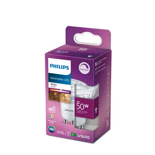 PHILIPS LED reflektor Classic PAR16 4W/50W GU10 930 345lm/36° Dim 15Y