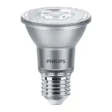 PHILIPS LED reflektor MASTER PAR20 6W/50W E27 2700K 500lm/40° Dim 25Y