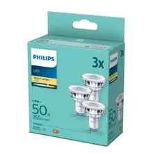 PHILIPS LED reflektor PAR16 4.6W/50W GU10 2700K 355m/36° NonDim 15Y 3-pack