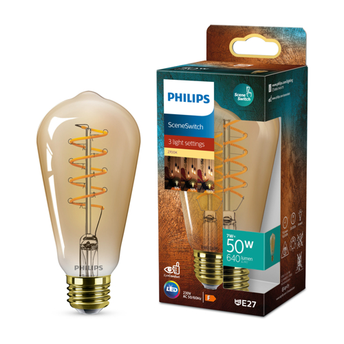 PHILIPS LED SSW 50W ST64 E27 AMBER SP