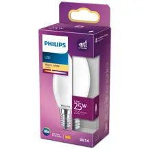 PHILIPS LED svíčka B35 2.2W/25W E14 2700K 250lm NonDim 15Y