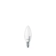 PHILIPS LED svíčka B35 5.5W/40W E14 2700K 470lm NonDim 15Y opál BL promo