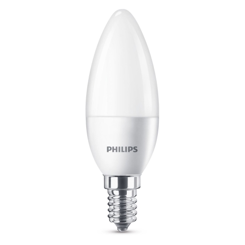 PHILIPS LED  svíčka B35 5.5W/40W E14 2700K 470lm NonDim 15Y opál BL˙