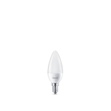 PHILIPS LED svíčka B38 7W/60W E14 6500K 830lm NonDim 15Y opál BL