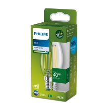 PHILIPS LED svíčka filament B35 2.3W/40W E14 4000K 485lm NonDim 15Y
