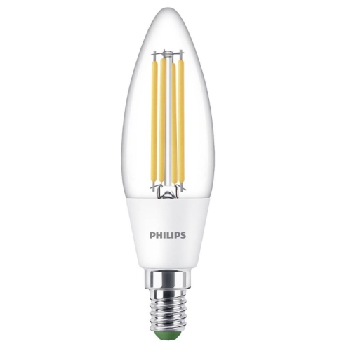 PHILIPS LED  svíčka filament B35 2.3W/40W E14 4000K 485lm NonDim 50Y čirá˙