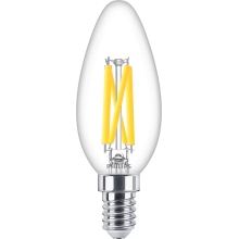 PHILIPS LED svíčka filament B35 3.4W/40W E14 927 470lm Dim 15Y čirá