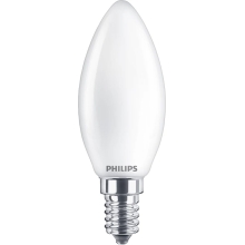 PHILIPS LED svíčka filament B35 3.4W/40W E14 927 470lm Dim 15Y opál