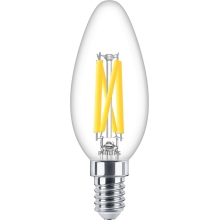 PHILIPS LED svíčka filament B35 5.9W/60W E14 927 806lm Dim 15Y čirá
