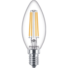 PHILIPS LED svíčka filament B35 6.5W/60W E14 2700K 806lm NonDim 15Y BL