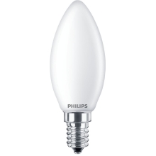 PHILIPS LED svíčka filament B35 6.5W/60W E14 2700K 806lm NonDim 15Y čirá