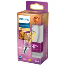 PHILIPS LED svíčka filament BA35 3.4W/40W E14 927 470lm Dim 15Y čirá