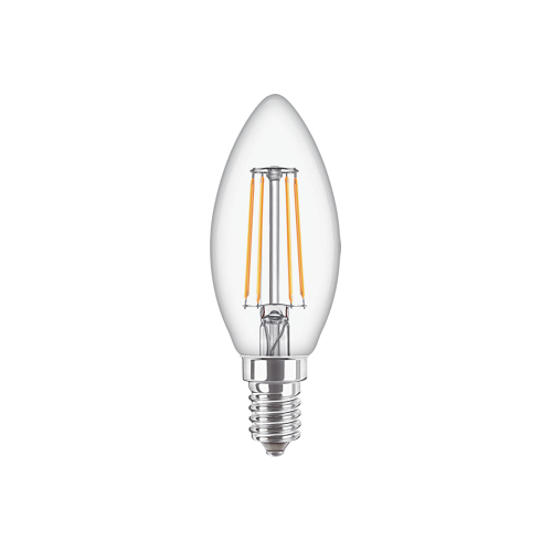 PHILIPS LED svíčka filament CorePro B35 4.3W/40W E14 2700K 470lm NonDim 15Y čirá