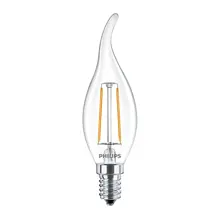 PHILIPS LED svíčka filament CorePro BA35 2W/25W E14 2700K 250lm NonDim 15Y čirá