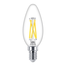 PHILIPS LED svíčka filament MASTER B35 2.5W/25W E14 2700K 340lm DimTone 25Y