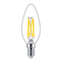 PHILIPS LED  svíčka filament MASTER B35 3.4W/40W E14 2700K 470lm DimTone 25Y˙