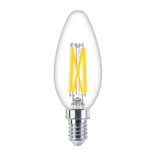 PHILIPS LED  svíčka filament MASTER B35 3.4W/40W E14 2700K 470lm DimTone 25Y˙