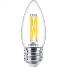PHILIPS LED svíčka filament MASTER B35 3.4W/40W E27 2700K 470lm DimTone 25Y čirá