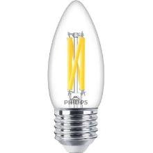 PHILIPS LED svíčka filament MASTER B35 3.4W/40W E27 2700K 470lm DimTone 25Y