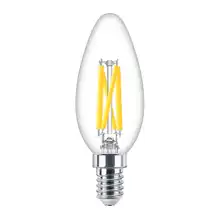 PHILIPS LED svíčka filament MASTER B35 5.9W/60W E14 2700K 806lm DimTone 25Y čirá