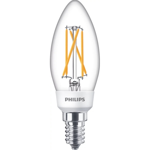 PHILIPS LED svíčka filament SSW B35 5W/40W E14 2700/2500/2200K 470lm NonDim 15Y