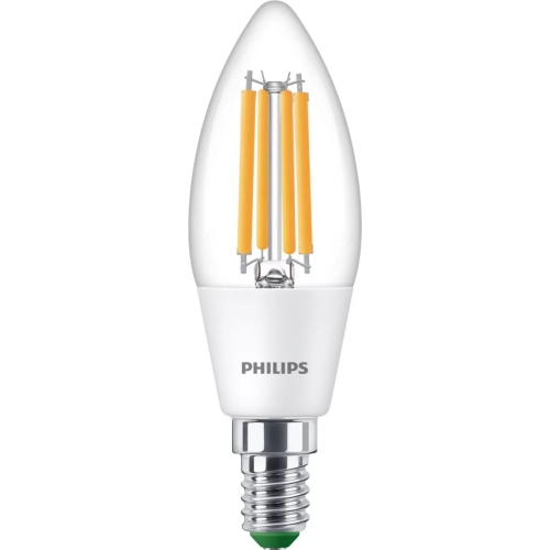 PHILIPS LED svíčka filament UE B35 2.3W/40W E14 2700K 485lm NonDim 50Y