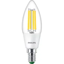 PHILIPS LED svíčka filament UE B35 2.3W/40W E14 4000K 485lm NonDim 50Y čirá