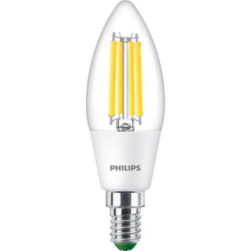 PHILIPS LED svíčka filament UE B35 2.3W/40W E14 4000K 485lm NonDim 50Y