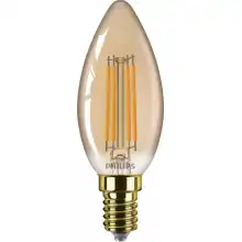 PHILIPS LED svíčka filament Vintage B35 3.1W/25W E14 1800K 250lm NonDim 15Y čirá