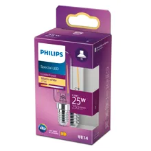 PHILIPS LED trubková žárovka T25 2.1W/25W E14 2700K 250lm NonDim 15Y BL