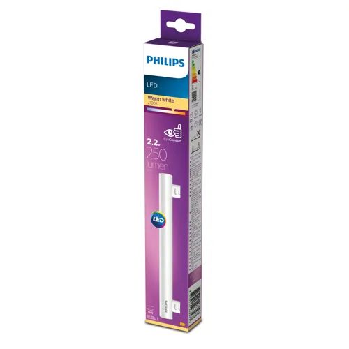 PHILIPS LED tubular 2.2W S14S 2700K 250lm NonDim 30Y 300mm