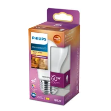 PHILIPS LED žárovka A60 5.9W/60W E27 2200-2700K 806lm Dim 15Y opál