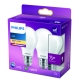 PHILIPS LED žárovka A60 8.5W/75W E27 2700K 1055lm NonDim 15Y opál 2-pack