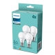 PHILIPS LED žárovka A60 8W/60W E27 4000K 806lm NonDim 15Y opál 4-pack