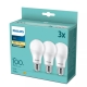 PHILIPS LED žárovka A67 13W/100W E27 2700K 1521lm NonDim 15Y opál 3-pack