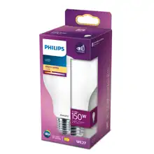 PHILIPS LED žárovka A67 17.5W/150W E27 2700K 2452lm NonDim 15Y opál