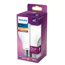PHILIPS LED žárovka Classsic A67 13W/120W E27 2700K 2000lm NonDim 15Y opál BL