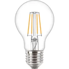 PHILIPS LED žárovka filament A60 4.3W/40W E27 2700K 470lm NonDim 15Y čirá