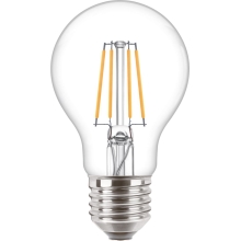 PHILIPS LED žárovka filament A60 4.3W/40W E27 2700K 470lm NonDim 15Y