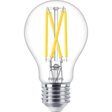 PHILIPS LED žárovka filament A60 5.9W/60W E27 2200-2700K 806lm Dim 15Y čirá