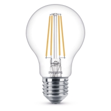 PHILIPS LED žárovka filament A60 7W/60W E27 2700K 806lm NonDim 15Y BL