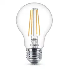 PHILIPS LED žárovka filament A60 7W/60W E27 2700K 806lm NonDim 15Y  čirá BL
