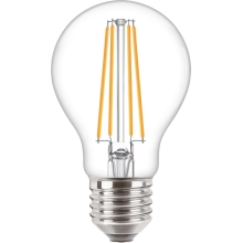 PHILIPS LED žárovka filament A60 7W/60W E27 2700K 806lm NonDim 15Y čirá
