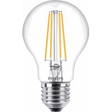 PHILIPS LED žárovka filament A60 7W/60W E27 4000K 850lm NonDim 15Y