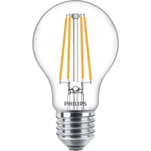 PHILIPS LED žárovka filament A60 8.5W/75W E27 2700K 1055lm NonDim 15Y čirá
