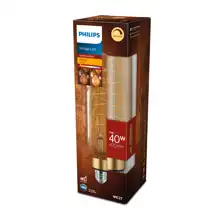 PHILIPS LED žárovka filament giant T65 7W/40W E27 1800K 470lm Dim 15Y gold